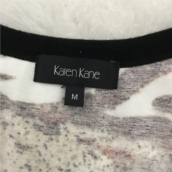 Karen Kane Women's animal print Rayon scoop Neck Long Sleeve Midi Dress size M - Picture 14 of 14